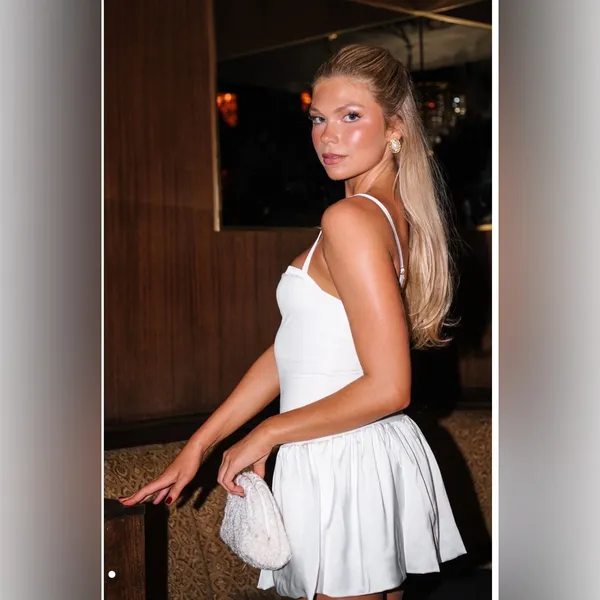ShowMeYourMumu Tiffany Skort Dress - White - Image 5