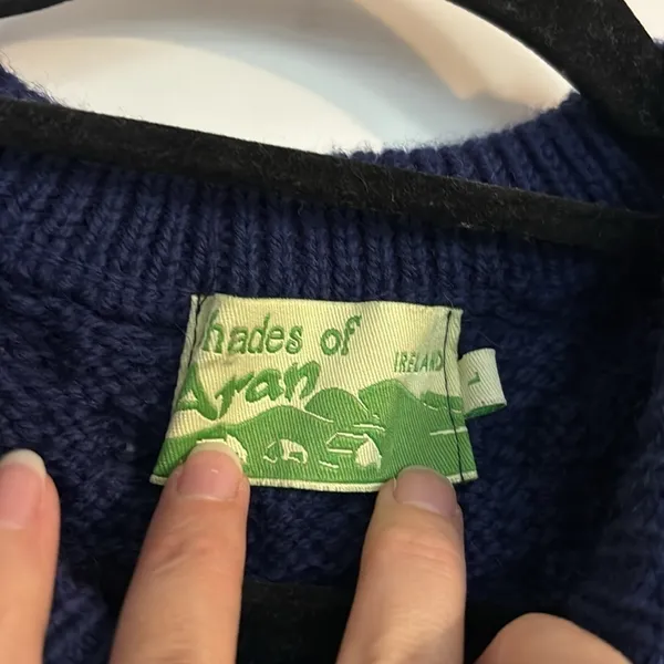 Shades of Aran Ireland Wool Sweater - Image 2