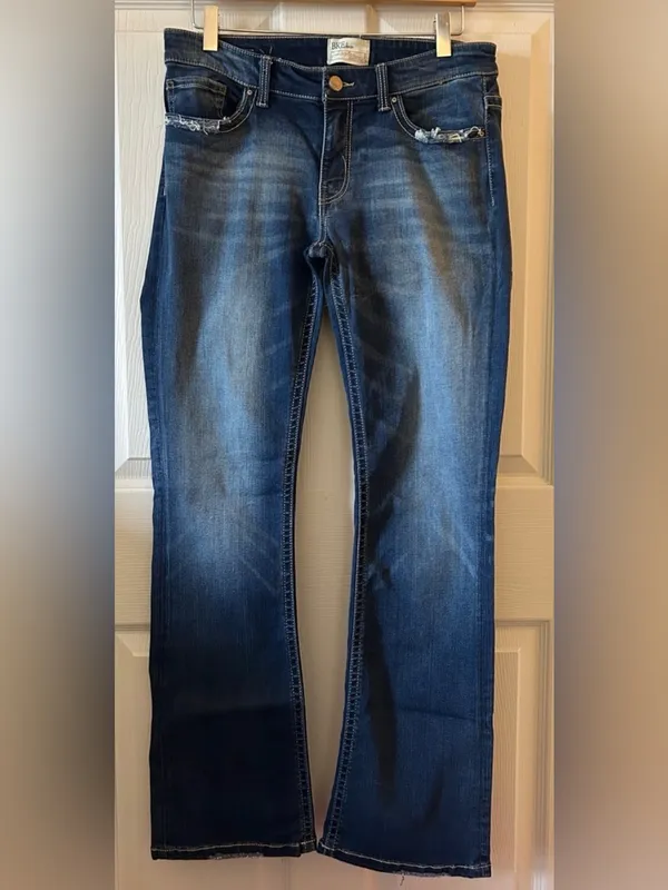 BKE‎ Payton Mid Rise Med/Dark Wash Bootcut Jeans Size 28/31.5” Inseam - Image 12
