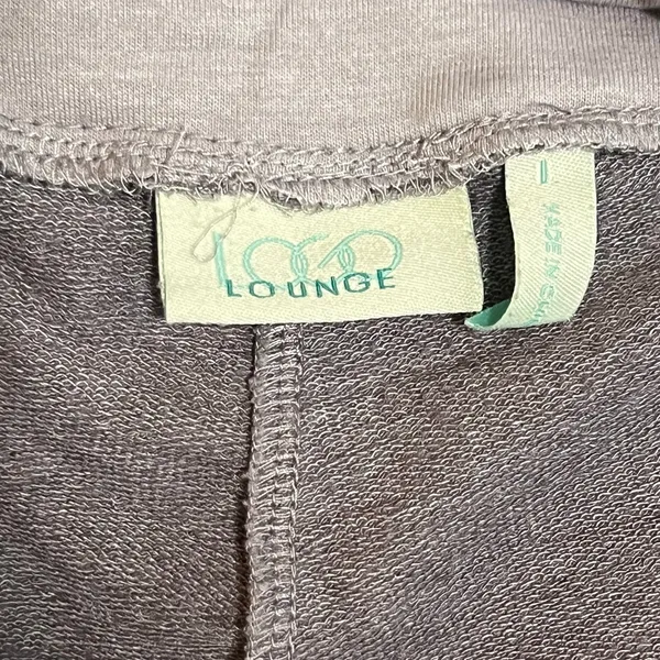 LOGO Lounge by Lori Goldstein Purple Block Knit Elastic Waist Pants Large - Image 5