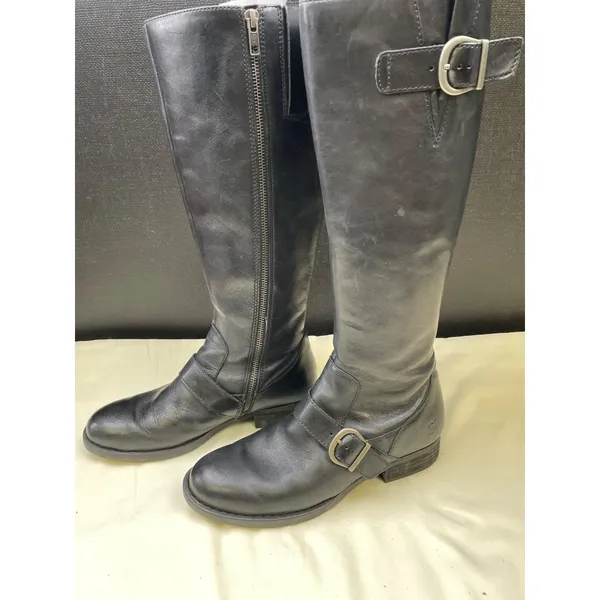 Born Women's Black Leather Riding Boot/ Shoes Size 7.5 SKU 5693 - Image 2