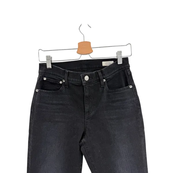 AYR The Stir Jeans Black High Rise Straight Crop Stretch‎ Denim 27S - Image 4