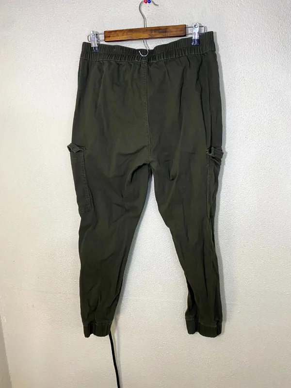 Madden Girl Womens Cargo Jogger Pants Olive Green Size XL - Image 8