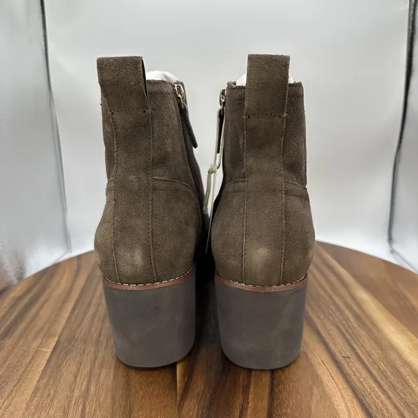 Sanctuary Engage Wedge Ankle Boots Java Dark‎ Brown Suede Casual Women's 11M - Image 2