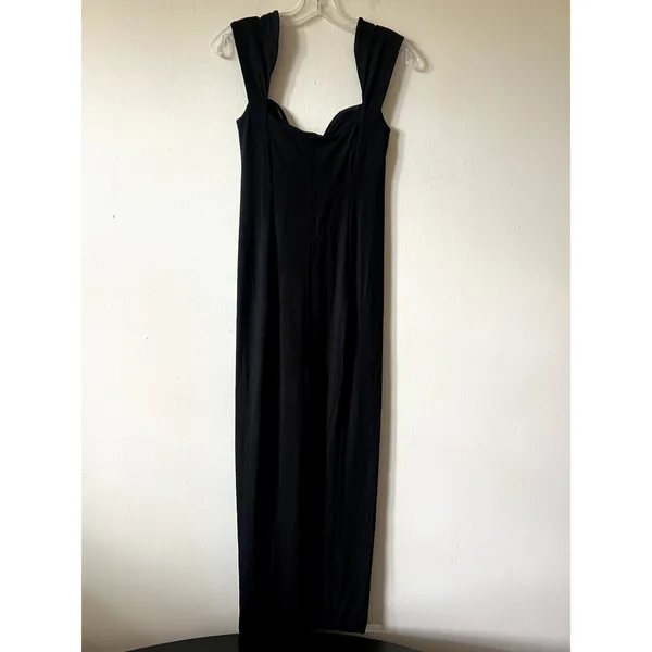 Oh Polly Dolcezza Sweetheart Neckline Maxi Dress in Black Size 8 New - Image 9