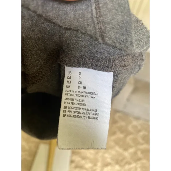 American Eagle Outfitters Camisole Charcoal Gray Spaghetti Strap Cotton Stretchy - Image 5