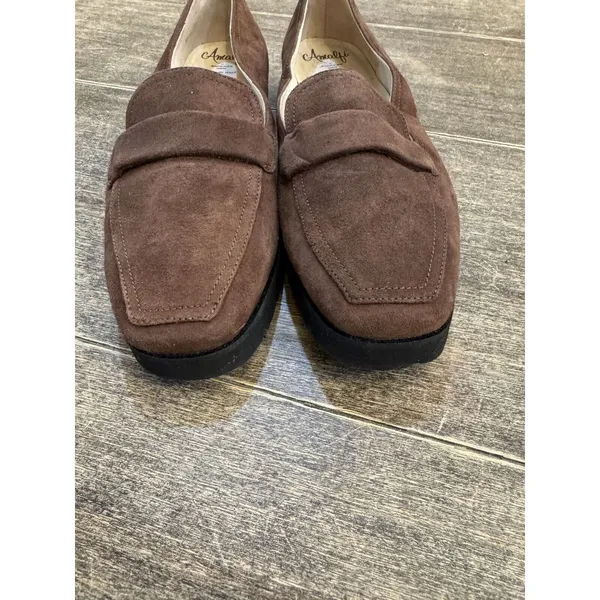 Amalfi by Rangoni Giuliano Loafer Italy made Castagno Cashmere brown Size‎ 8.5 W - Image 3