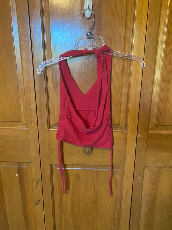 Hollister Red Halter Top - Image 3