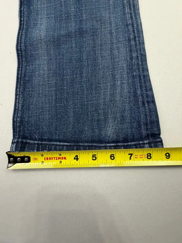 ReRock for Express Womens Embroidered Bootcut Blue Jeans - Image 8