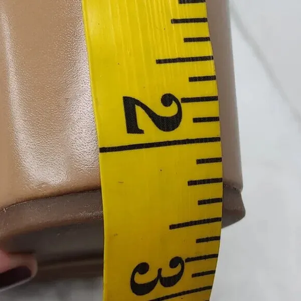 \Vintage tan Leather wedge mary Janes SZ 7.5 - Image 8