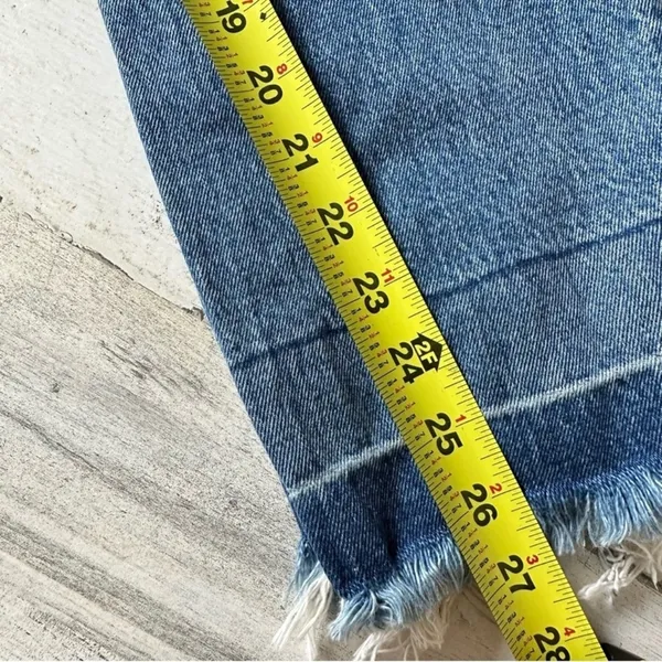 Abercrombie & Fitch Mom High Rise Jeans Denim Medium Wash Distressed Curve 25/0R - Image 13