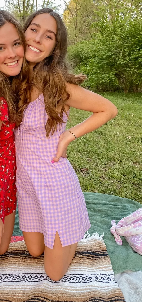 Gingham Mini Dress - Image 3
