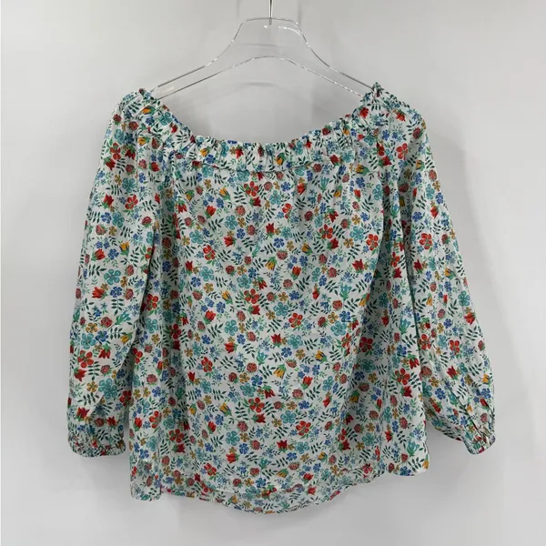 J. Crew Liberty Fabric Edenham Floral‎ Off The Shoulder Blouse Size 8 - Image 4