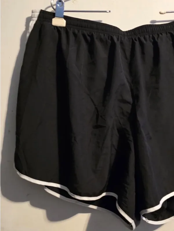 Nike Black Athletic Shorts with White Trim - Image 11
