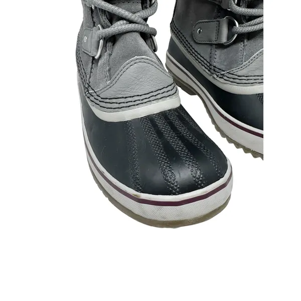 SOREL Joan of Arctic Quarry Grey Snow Boots Women Size 7 Waterproof Faux Fur⁠ - Image 3