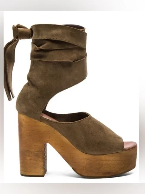 Free people Wrap Platform Sandals - Black - Image 3