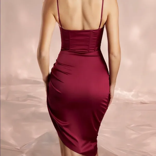 Oh Polly Midi Corset Dress - Image 2