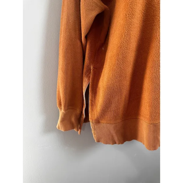 Aerie‎ Fleece Crewneck Sweatshirt French Terry Burnt Orange Ginger Relaxed Sz S - Image 2