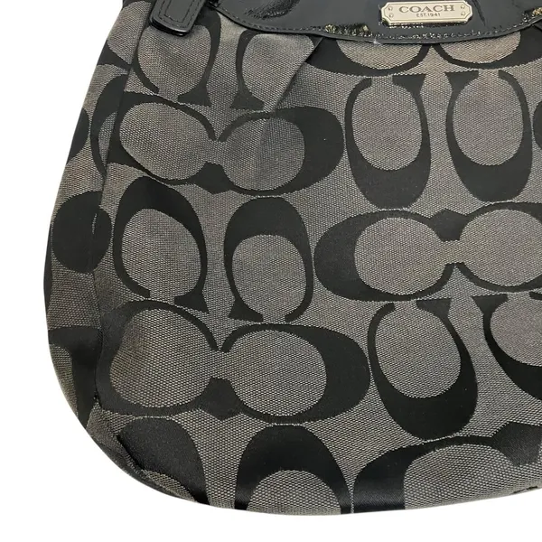 Coach Soho Signature Black Large Hobo Shoulder Bag E1271-F19251 - Image 4