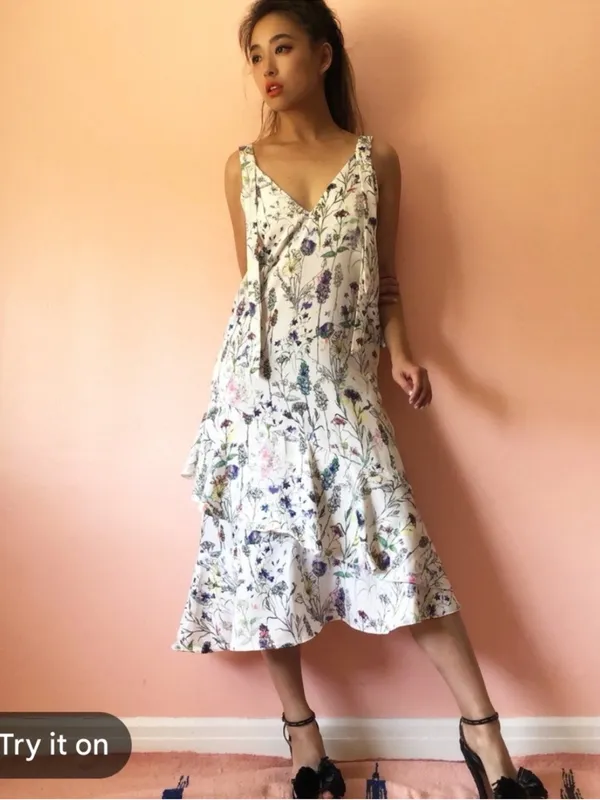 H&M floral dress. S - Image 7