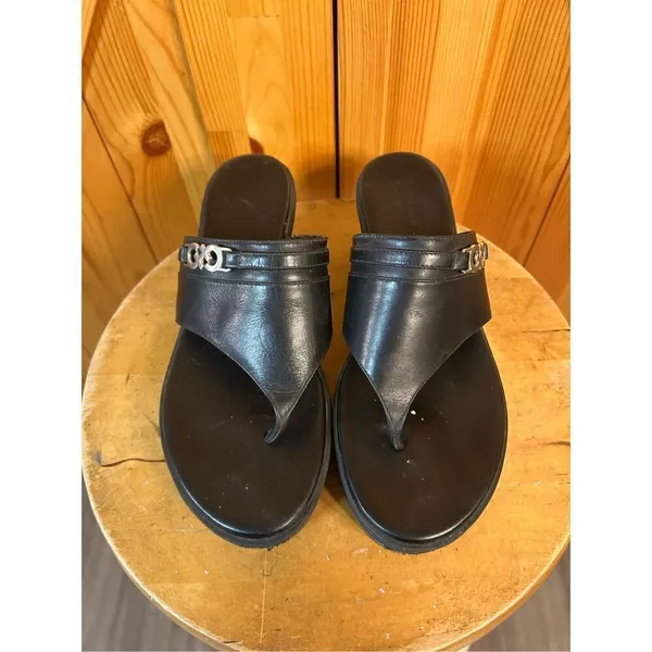 Cole Haan Grand OS Black Platform w/Silver Embellishment Sz 7B - Image 2