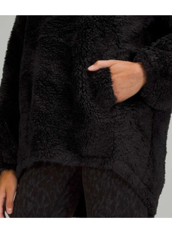 Lululemon Warmth Restore Sherpa Funnel Neck Pullover Black Size - Image 5
