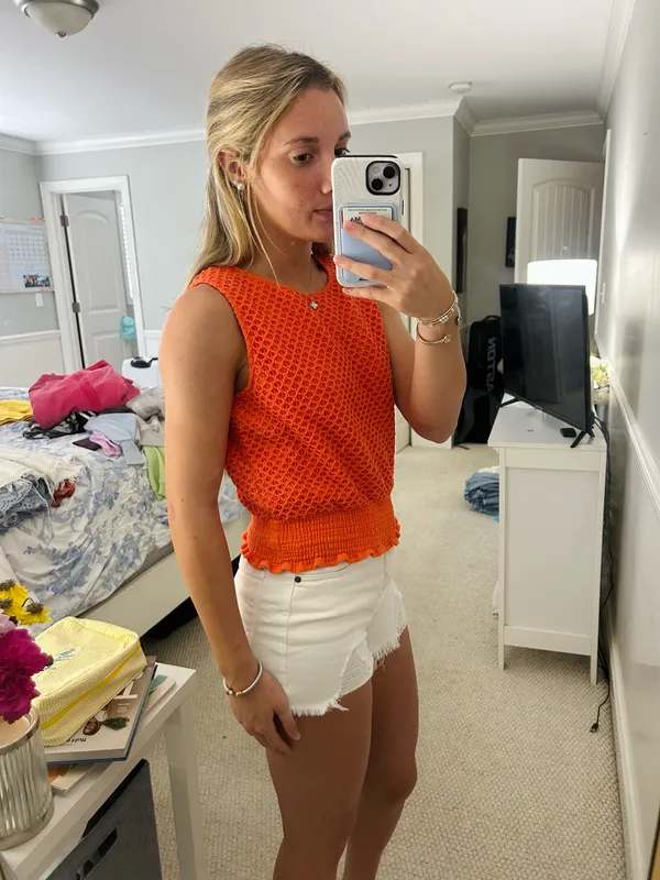 Sedge Tank Top Orange Size XS - Image 3