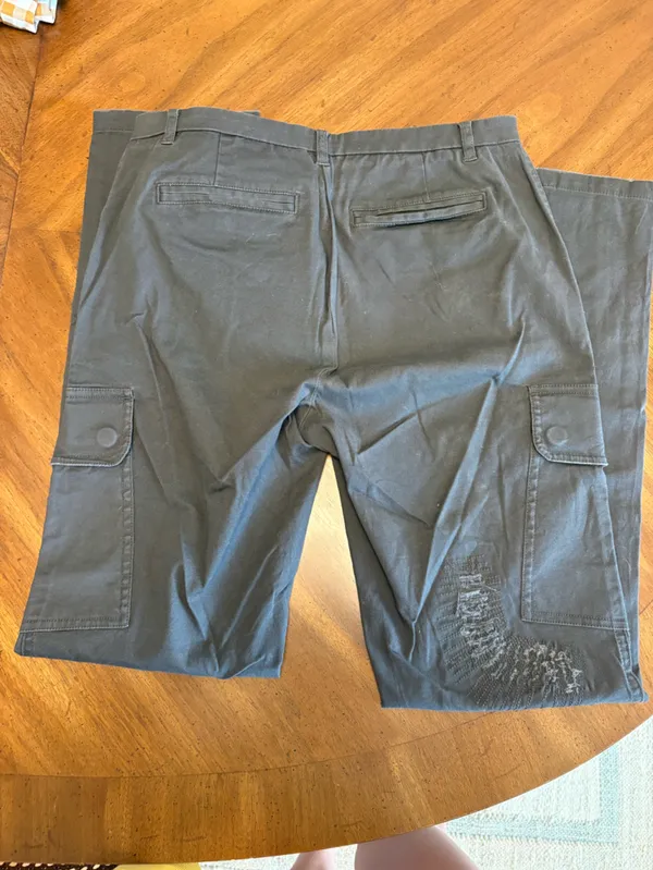 ATM Distressed Cargo Pants Gray Size 0 - Image 2