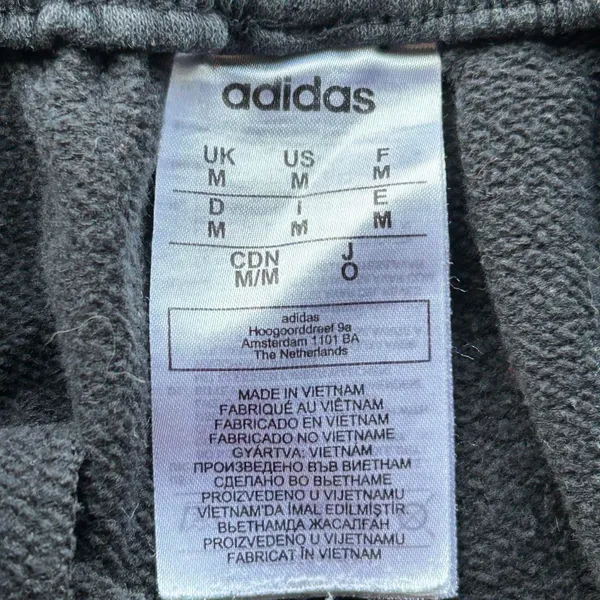adidas black and white jogger sweatpants - Image 6