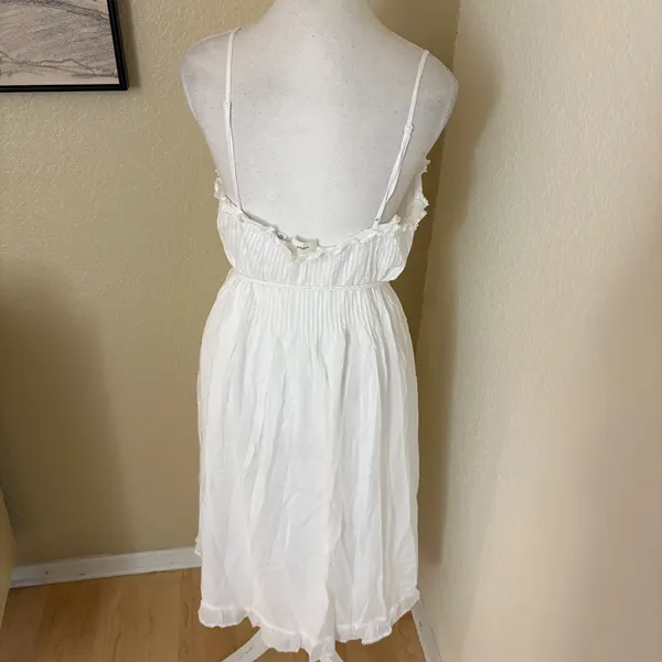 ARITZIA WILFRED Aeneas Dress White‎ Midi Size Medium Costal Cowgirl - Image 6