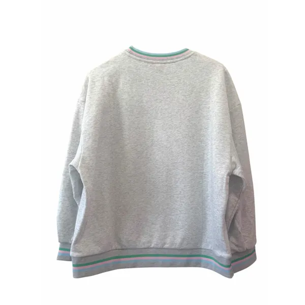 NWT Queen of Sparkles Mahjong Sweatshirt Small Gray Sequin Graphic - Image 7