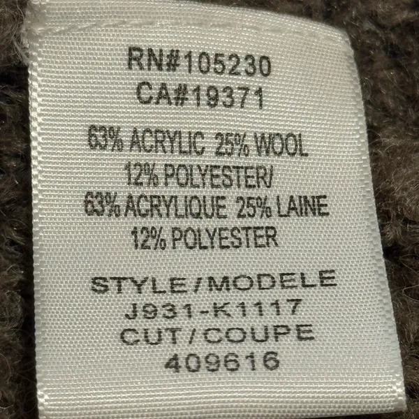 Joie Women’s M Brown Wool Alpaca Blend Bouclé Open Front Long Cardigan - Image 5