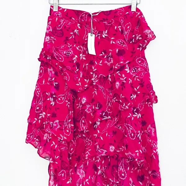 Anthropologie NWT Steele Floral Asymmetrical Skirt - Image 8