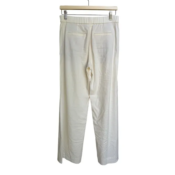 J.Jill Love Linen Cream Wide Leg Pleated Trousers High Rise Side‎ Zip Size XS - Image 4