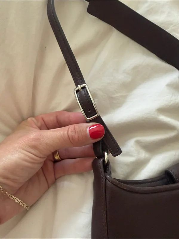 Coach Dark Brown Leather ergo mini vintage Shoulder Bag excellent condition - Image 2