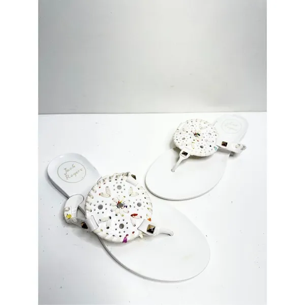 Jack Rogers Sandals Womens Size 5‎ White Georgica Jelly Slip On Flats - Image 7