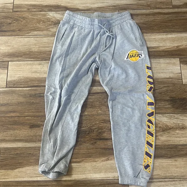 NBA laker gray sweatpants - Image 2