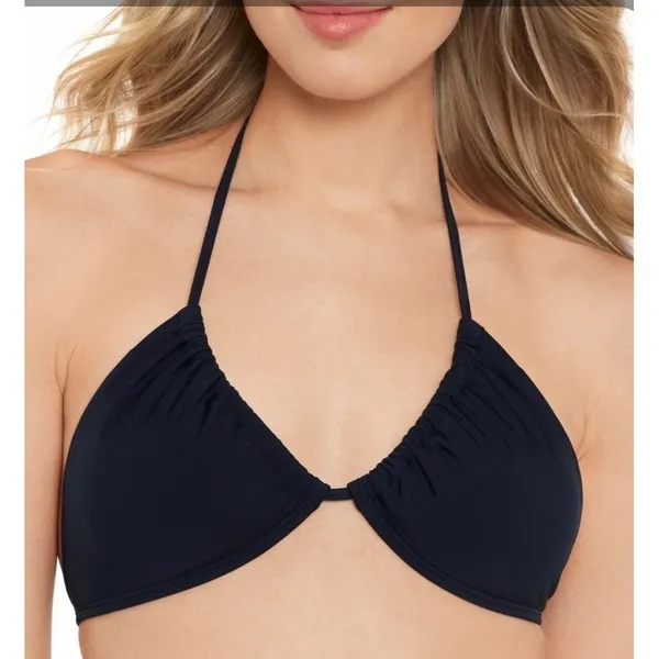 Salt + Cove Womens Black Multi-Way Triangle Bikini Top Swimwear Medium‎ NEW - Image 2