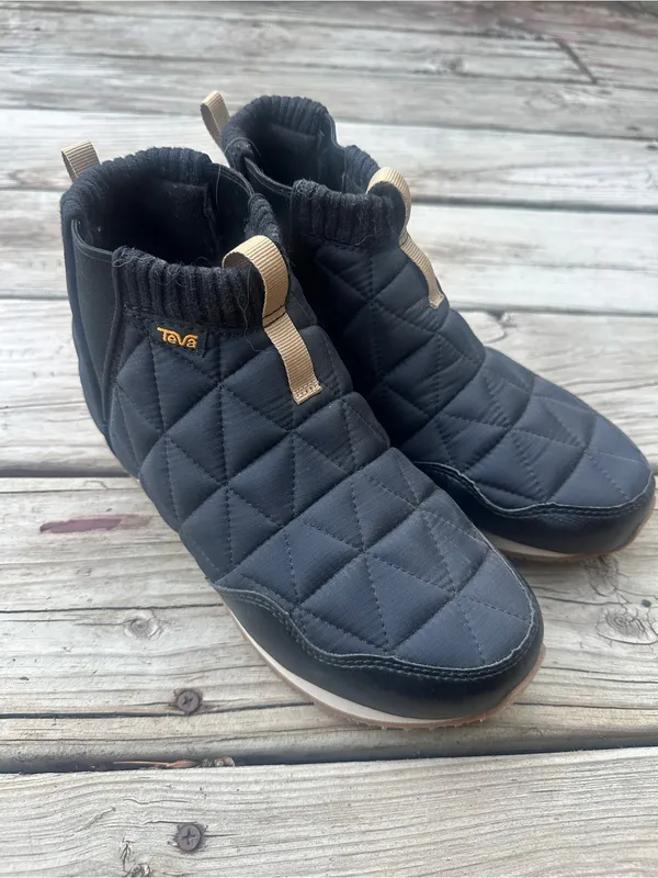 Teva ReEmber Mid Platform Bootie in Black, Size 8 - Image 10