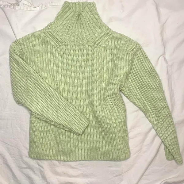 Ann Taylor mint green turtle neck - Image 2