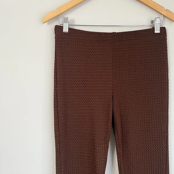 H&M Brown Pattern Knit Beach Swim Cover Up Set Size Small - Image 5