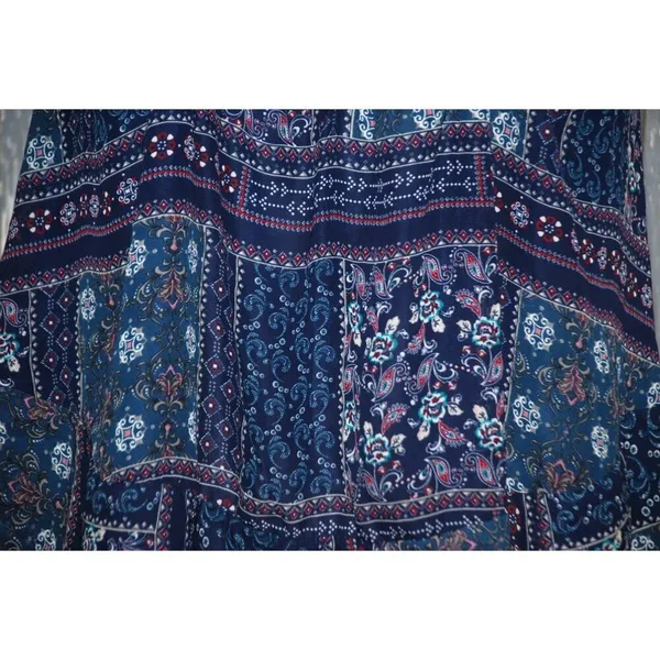 Altar'd State Crochet Blue Patchwork Sleeveless Blouse Top Size XS Flowy - Image 9