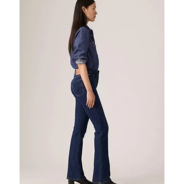 Levi's 725 High Rise Bootcut Women's 28x30 Jeans Dark Wash Lapis Dark Horse - Image 4