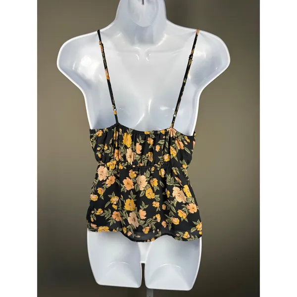 American Eagle Floral Lace Trim Cami Babydoll Tank Y2K Boho Cottagecore‎ - Image 4