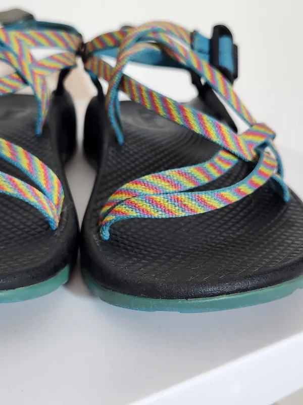 Chacos ZX1 Classic Rainbow Strappy Sport Sandals Size 6 - Image 2