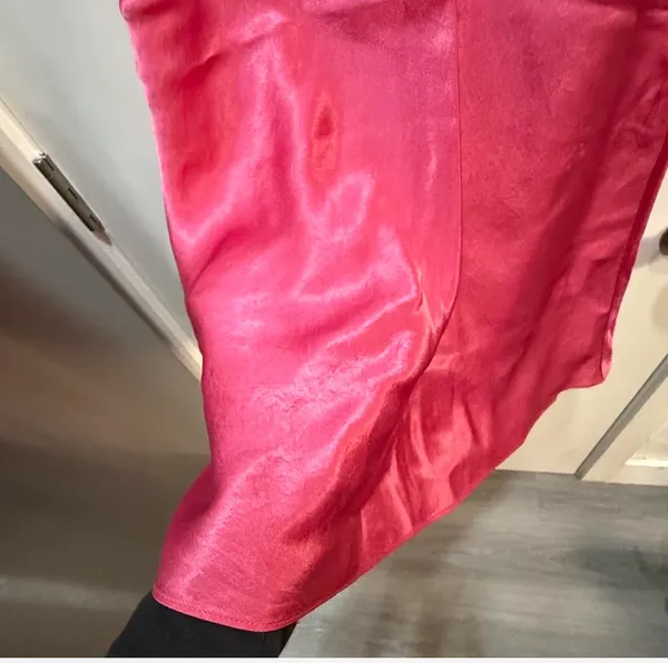 Babaton by Aritzia | Pink Satin Midi Slip Skirt - Size 4 (Like New) - Image 5