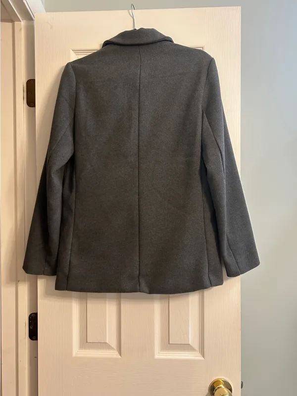 American Eagle Oversized Boyfriend Blazer Gray XS - Image 3