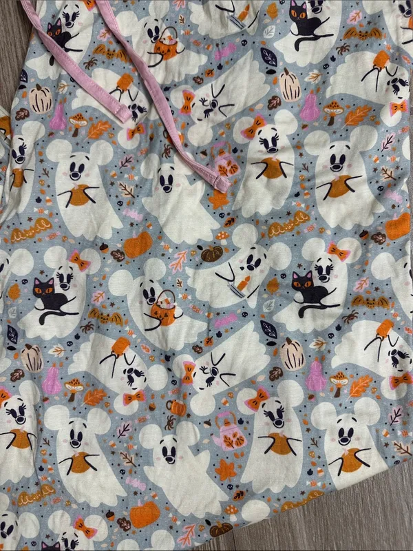 Disney Mickey Ghost Halloween Pajama Bottoms Lounge with Drawstring 🎃 👻 - Image 3