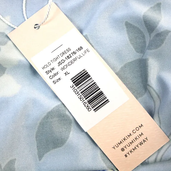 NEW Yumi Kim Maternity XL Hold Tight Dress Wonderful Life Blue‎ Floral Stretchy - Image 12