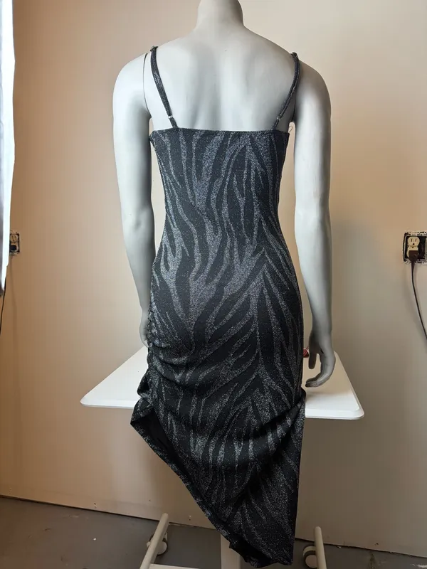 Popular 21 Black glittery spaghetti strap dress - Image 3